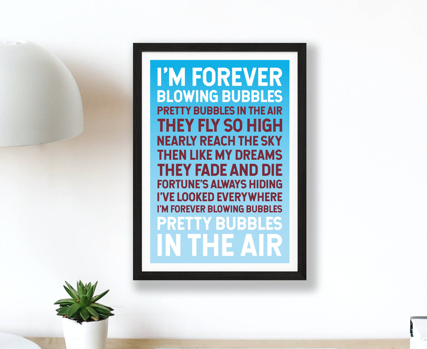 Forever Blowing Bubbles Song Poster