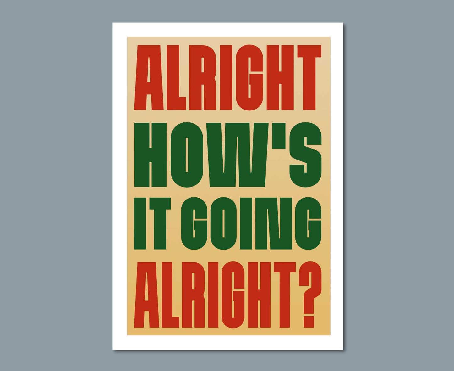 Gavin & Stacey Alright Quote Poster