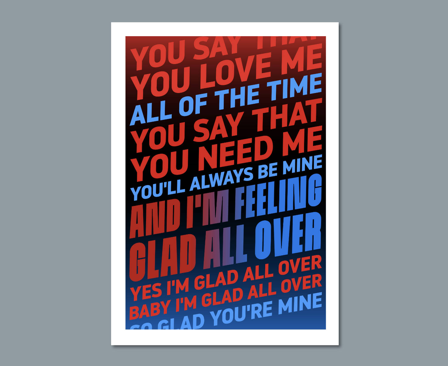 Crystal Palace Glad All Over Poster