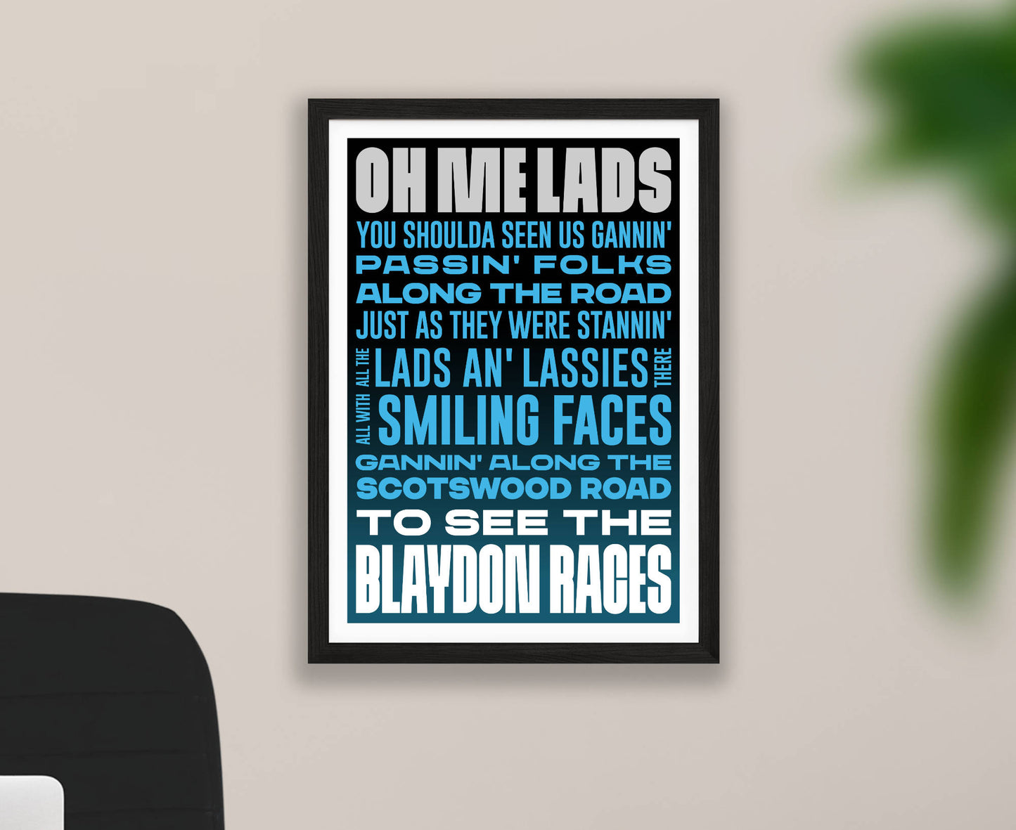 The Blaydon Races Song Poster