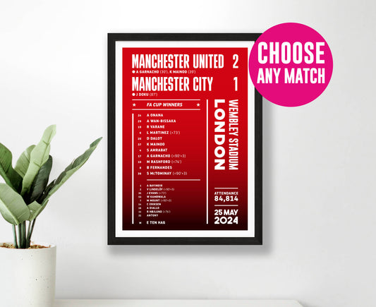 Custom Lineup Poster – Choose Any Match