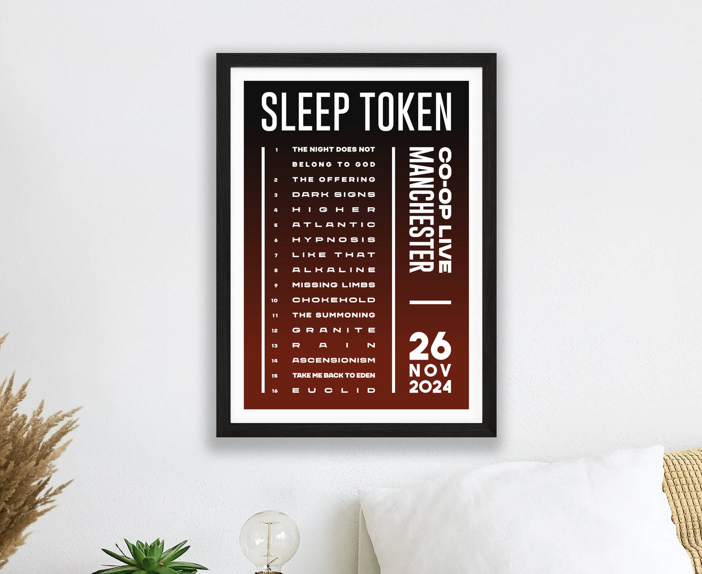 Sleep Token 2024 Tour Setlist Poster